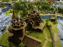 Достопримечательности Санкт-Петербурга. Гранд-макет Россия. Кижи