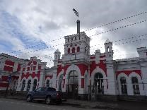 Достопримечательности Вологды. Железнодорожный вокзал. Башня с часами