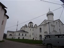 Достопримечательности Великого Новгорода. Ярославово Дворище. Церковь Прокопия и Никольский собор