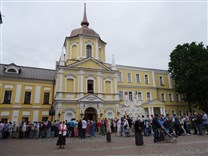 Достопримечательности Сергиева Посада. Свято-Троицкая Сергиева лавра. Лестничная башня и Казначейский корпус келий