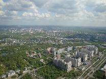 Достопримечательности Москвы. Останкинская телебашня. Москва с высоты 340 метров