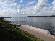 Достопримечательности Кинешмы. Волжский бульвар. Река Волга