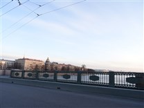 Достопримечательности Санкт-Петербурга. Дворцовый мост. Перила моста
