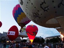 Достопримечательности Сергиева Посада. Центральная площадь. Фестиваль воздушных шаров (июль 2015)