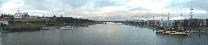 Достопримечательности Великого Новгорода. Река Волхов. Панорама реки