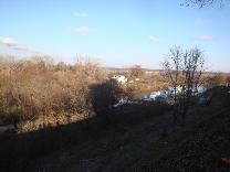 Достопримечательности Рязани. Городище и земляной вал. Вид на реку Трубеж из кремля
