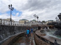 Достопримечательности Москвы. Александровский сад. Водяной коридор