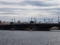 Достопримечательности Санкт-Петербурга. Благовещенский мост. Центральный разводной пролёт