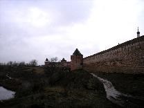 Достопримечательности Суздаля. Спасо-Евфимиев монастырь. Стены и башни в 2007 году