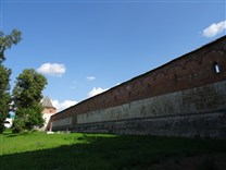 Достопримечательности Зарайска. Зарайский кремль. Северная стена