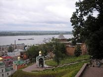 Достопримечательности Нижнего Новгорода. Нижегородский кремль. Вид со стороны Северной башни