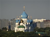 Достопримечательности Москвы. Царская резиденция Коломенское. Вид на Симонов монастырь