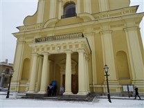 Достопримечательности Санкт-Петербурга. Петропавловский собор. Портик