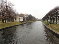 Достопримечательности Санкт-Петербурга. Река Мойка. Вид со стороны Лебяжьей канавки