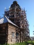 Достопримечательности Торжка. Церковь Вознесения Господня (деревянная). Реставрация 2010 года