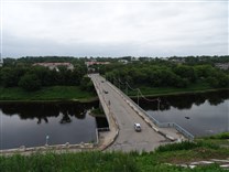 Достопримечательности Ржева. Мосты через Волгу (Старый и Новый). Старый мост в 2015 году