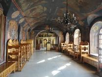 Достопримечательности Москвы. Данилов монастырь. Галерея с фресками