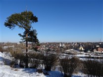 Достопримечательности Торжка. Церковь Вознесения Господня (деревянная). На высоком берегу Тверцы