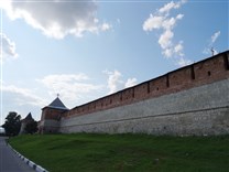 Достопримечательности Зарайска. Зарайский кремль. Южная стена