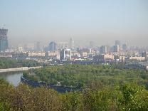 Достопримечательности Москвы. Воробьёвы горы. Панорама Москвы
