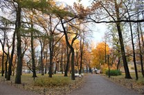 Достопримечательности Санкт-Петербурга. Александровский сад. Осень в саду