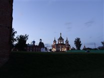 Достопримечательности Коломны. Брусенский монастырь. Вид со стороны Грановитой башни
