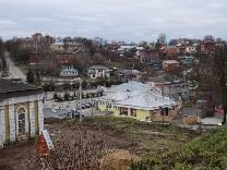 Достопримечательности Волоколамска. Волоколамский кремль. Вид на город с земляного вала