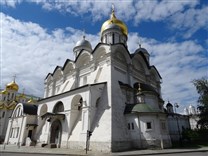 Достопримечательности Москвы. Архангельский собор. Вид со стороны Спасской улицы