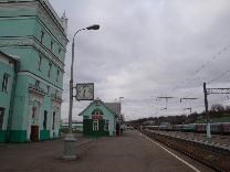 Достопримечательности Смоленска. Железнодорожный вокзал. На перроне