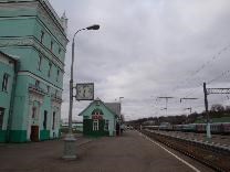 Достопримечательности Смоленска. Железнодорожный вокзал. На перроне