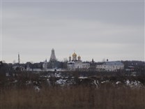 Достопримечательности Можайска. Ферапонтов Лужецкий Можайский монастырь. Вид на монастырь из Ильинской слободы