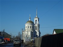 Достопримечательности Торжка. Церковь Илии Пророка. Вид с Вокзальной улицы