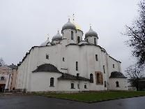 Достопримечательности Великого Новгорода. Собор Святой Софии. Вид с восточной стороны