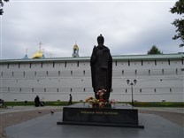 Достопримечательности Сергиева Посада. Памятник Сергию Радонежскому.  