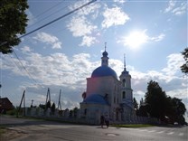 Достопримечательности Зарайска. Благовещенская церковь. Вид с улицы Дзержинского