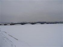 Достопримечательности Санкт-Петербурга. Река Нева. Троицкий мост