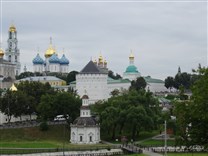 Достопримечательности Сергиева Посада. Смотровая площадка. Вид на монастырь