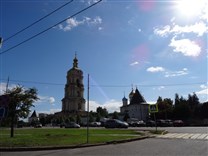 Достопримечательности Москвы. Новоспасский монастырь. Вид со стороны улицы Гвоздева