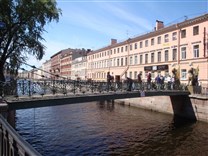 Достопримечательности Санкт-Петербурга. Банковский мост.  