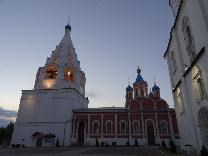 Достопримечательности Коломны. Церковь Тихвинской иконы Божией Матери. Вечерняя подсветка