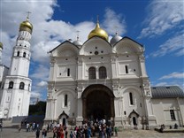 Достопримечательности Москвы. Архангельский собор. Центральный фасад