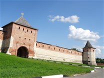 Достопримечательности Зарайска. Зарайский кремль. Западная стена