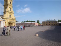 Достопримечательности Санкт-Петербурга. Петропавловская крепость. Соборная площадь