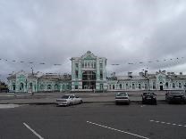 Достопримечательности Череповца. Железнодорожный вокзал. Привокзальная площадь