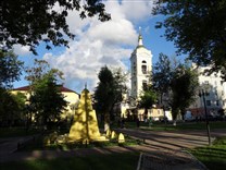 . Троицкий собор в Подольске. Соборная площадь