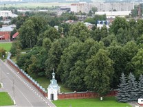 Достопримечательности Коломны. Мемориальный парк. Вид из окна гостиницы Коломна