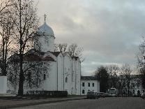 Достопримечательности Великого Новгорода. Ярославово Дворище. Церковь Иоанна Предтечи на Опоках