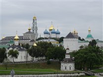 Достопримечательности Сергиева Посада. Смотровая площадка. Вид на монастырь