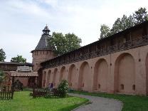Достопримечательности Суздаля. Спасо-Евфимиев монастырь. Внутренняя часть стен