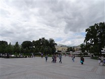 Достопримечательности Москвы. Александровский сад. Площадь в северной части парка